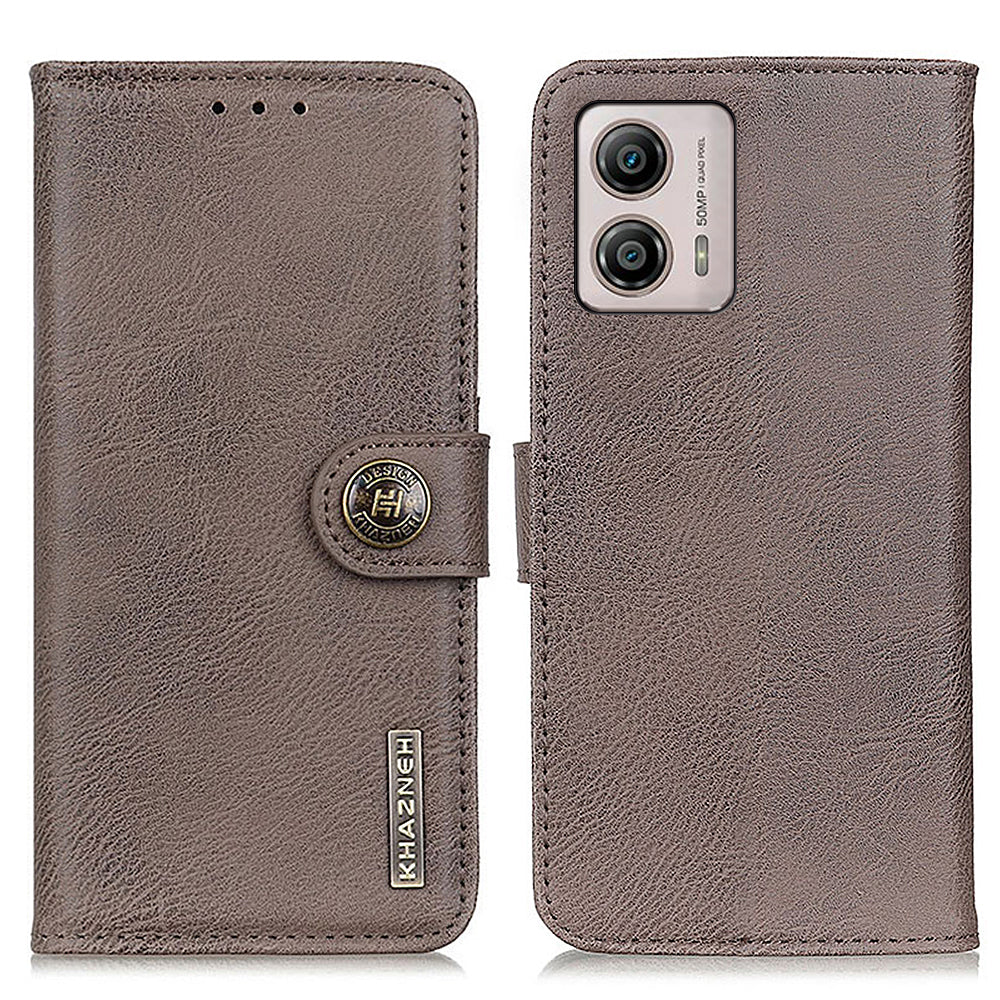 KHAZNEH for Motorola Moto G53 5G Anti-drop Flip Leather Phone Case Cowhide Texture Wallet Stand Mobile Phone Cover KHAZNEH for Motorola Moto G53 5G Anti-drop Flip Leather Phone Case Cowhide Texture Wallet Stand Mobile Phone Cover